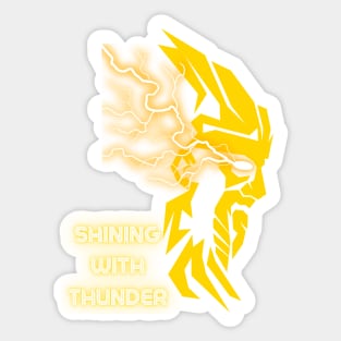 Shining with Thunder Sticker